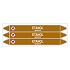 Značení potrubí, etanol,3 ks, 355 × 37 mm